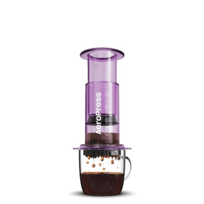 AeroPress Coffee Maker - Clear Purple