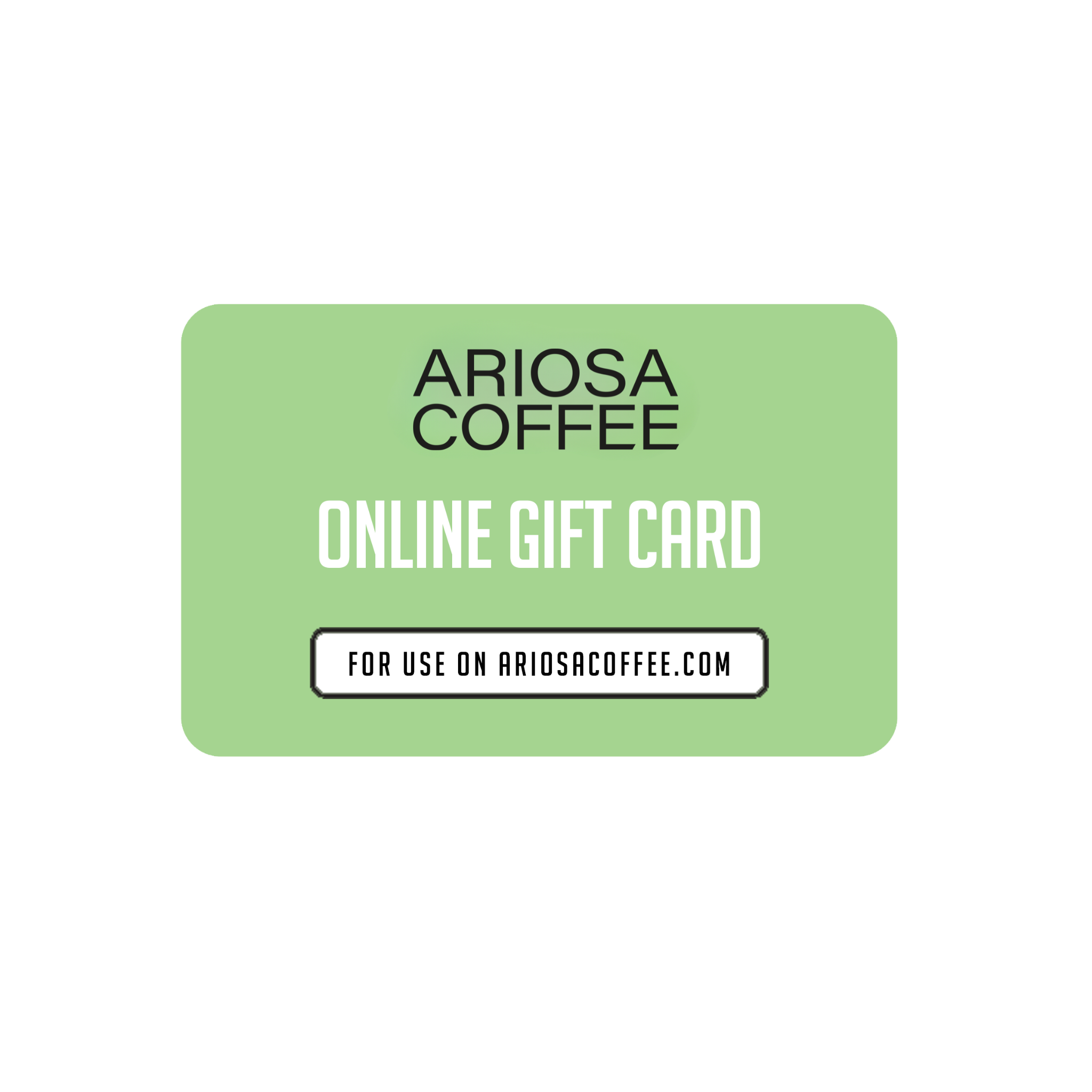 ariosa coffee online gift card