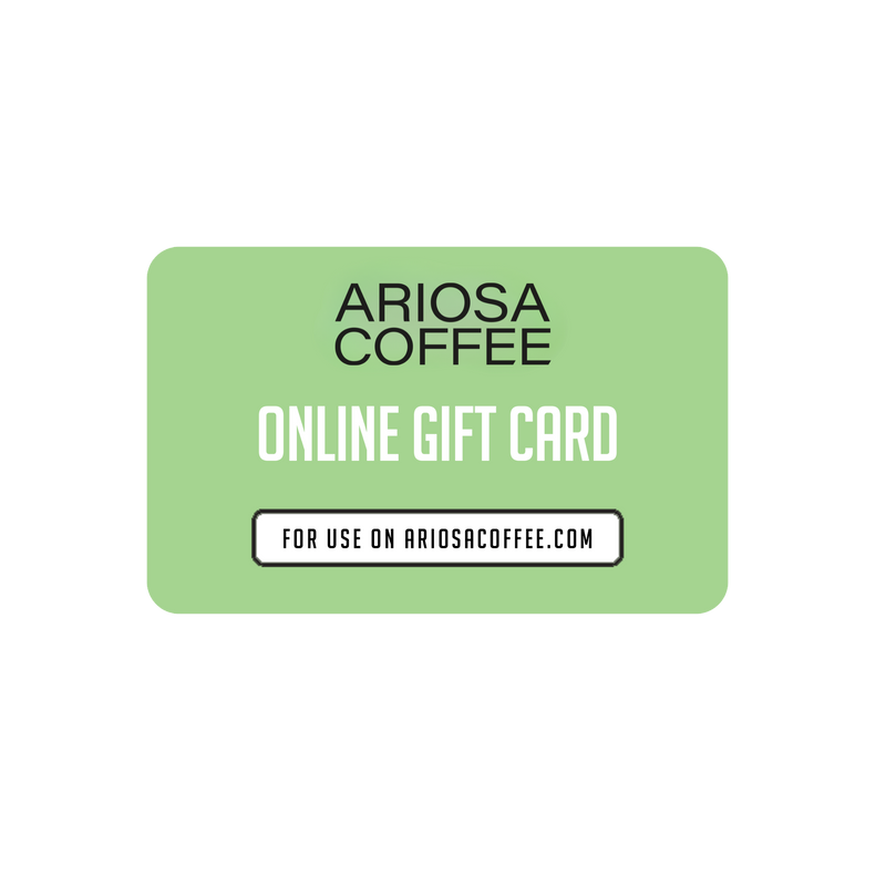 ariosa coffee online gift card